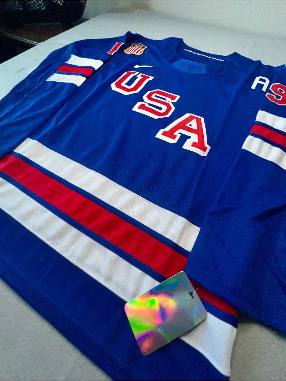 Nike Matthew tkachuk men’s 2026 team USA Olympic hockey jersey blue size large - Picture 7 of 11